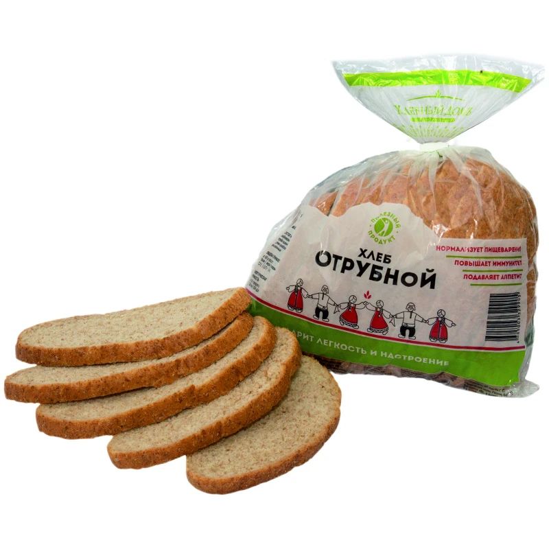 

Хлеб Отрубной подовый нарезка 350 г