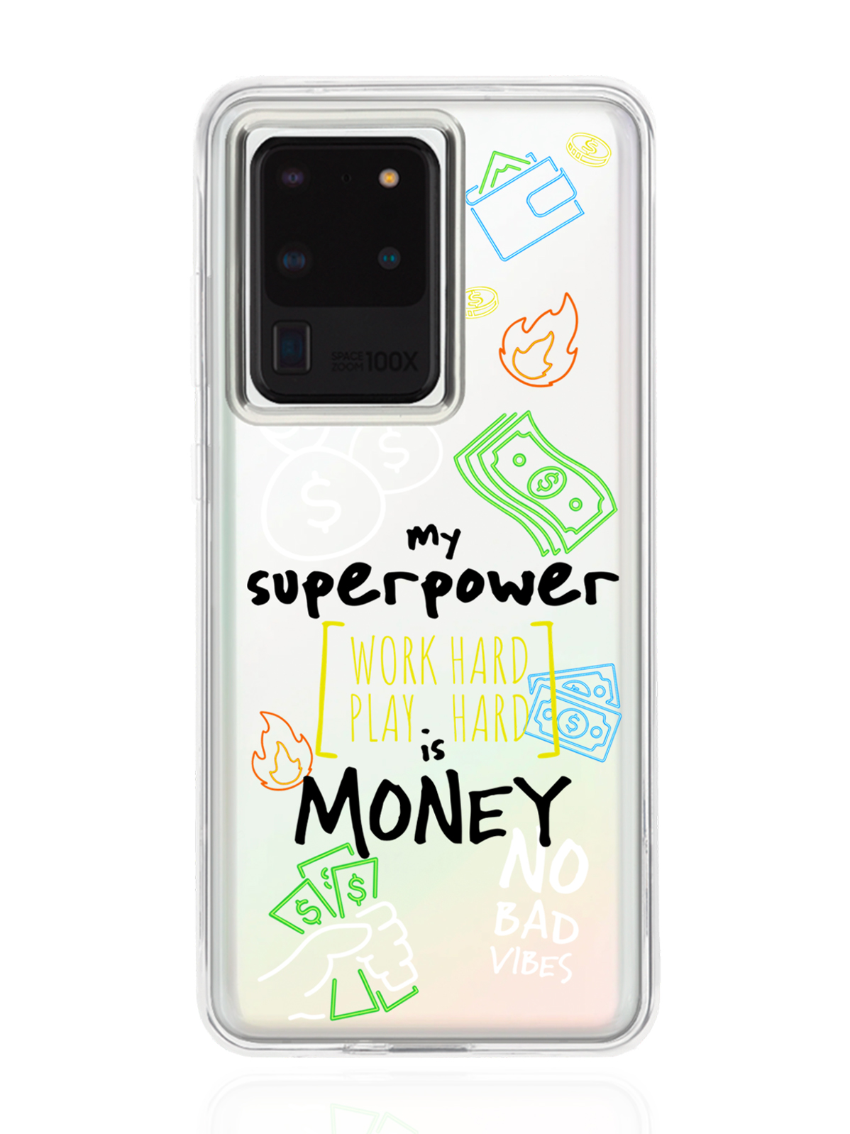 

Чехол MustHaveCase для Samsung Galaxy S20 Ultra My Superpower is Money прозрачный, Samsung Galaxy S20 Ultra My Superpower is Money