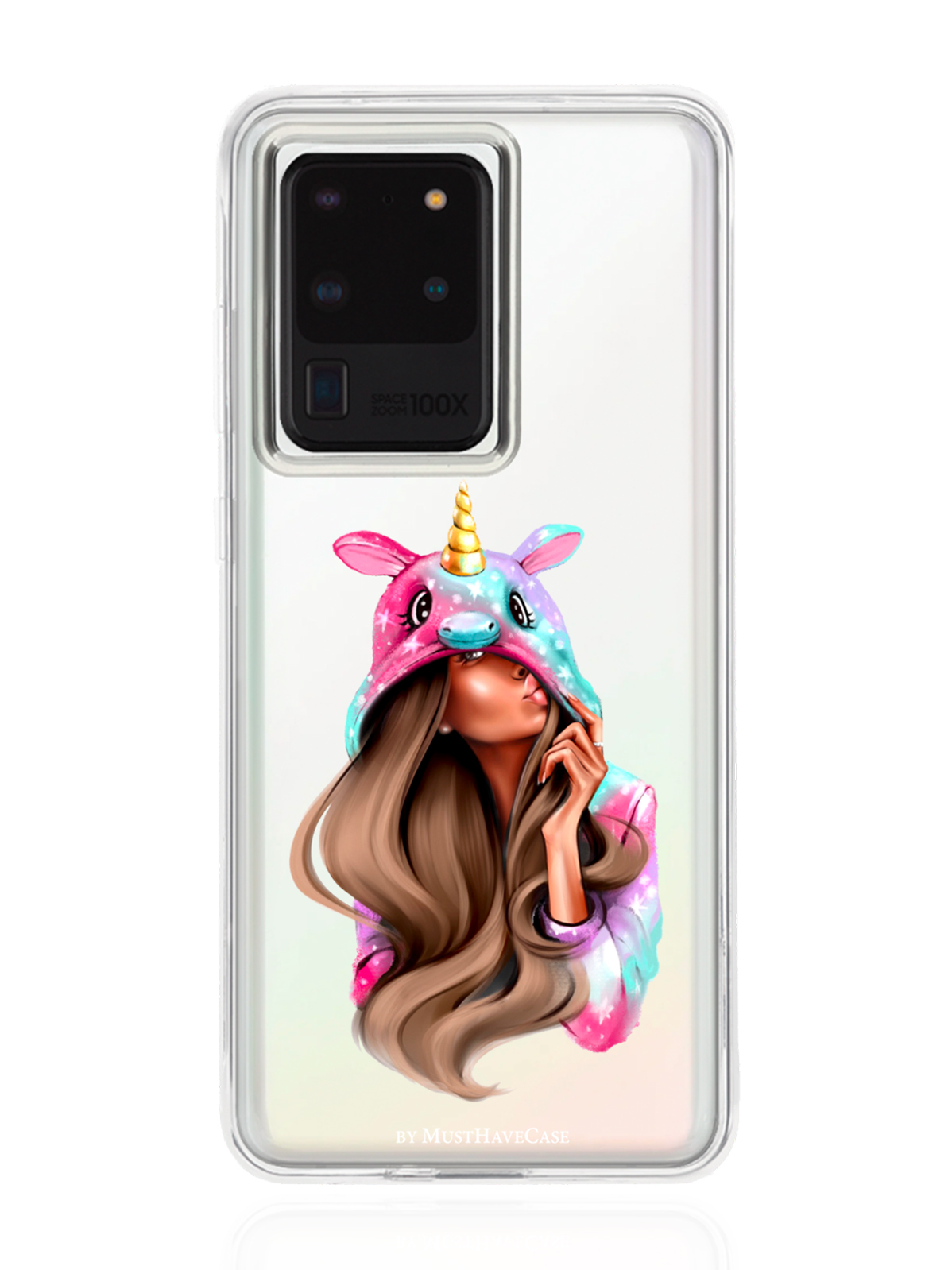 

Чехол MustHaveCase для Samsung Galaxy S20 Ultra Единорог прозрачный, Samsung Galaxy S20 Ultra Unicorn Girl