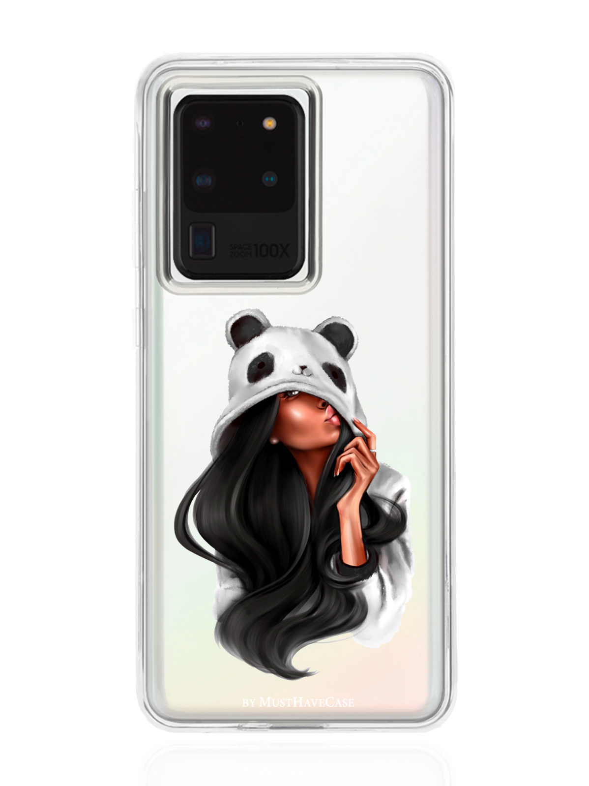 

Чехол MustHaveCase для Samsung Galaxy S20 Ultra Панда прозрачный, Samsung Galaxy S20 Ultra Panda Girl/ Панда
