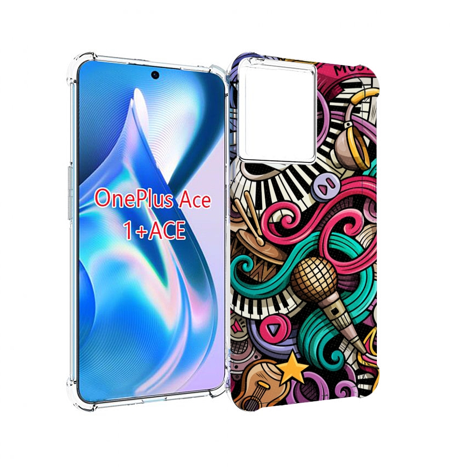 

Чехол MyPads любимая-музыка для OnePlus Ace, Прозрачный, Tocco