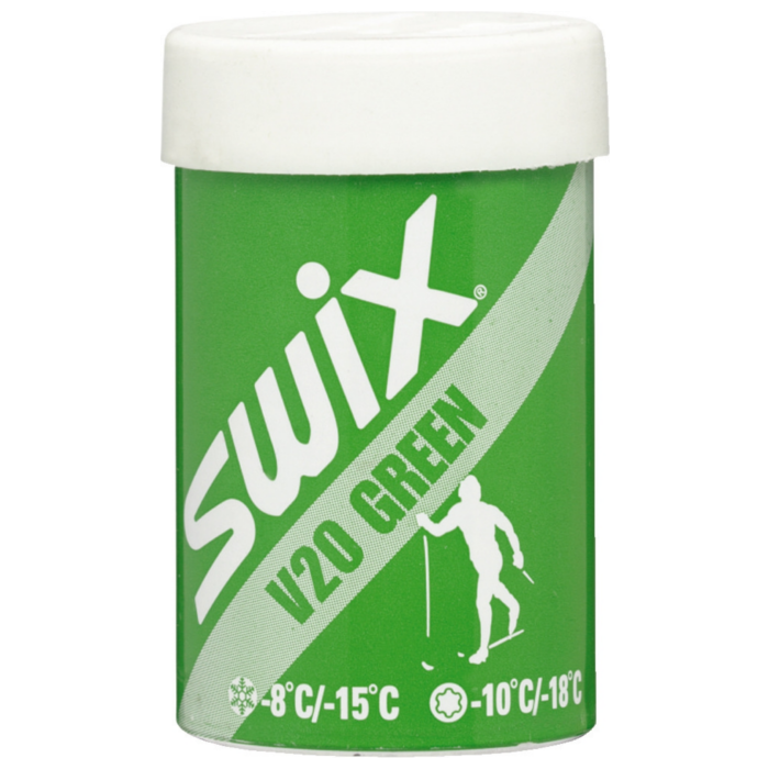 

Мазь держания SWIX V20 Green (-10°С -18°С) 45 г., Зеленый, V20 Green