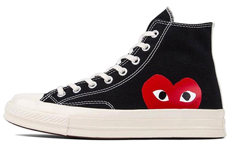 

Кеды унисекс Converse CDG 1970s chuck taylor all star hi черные 43 EU, Черный, CDG x Converse 1970s chuck taylor all star hi