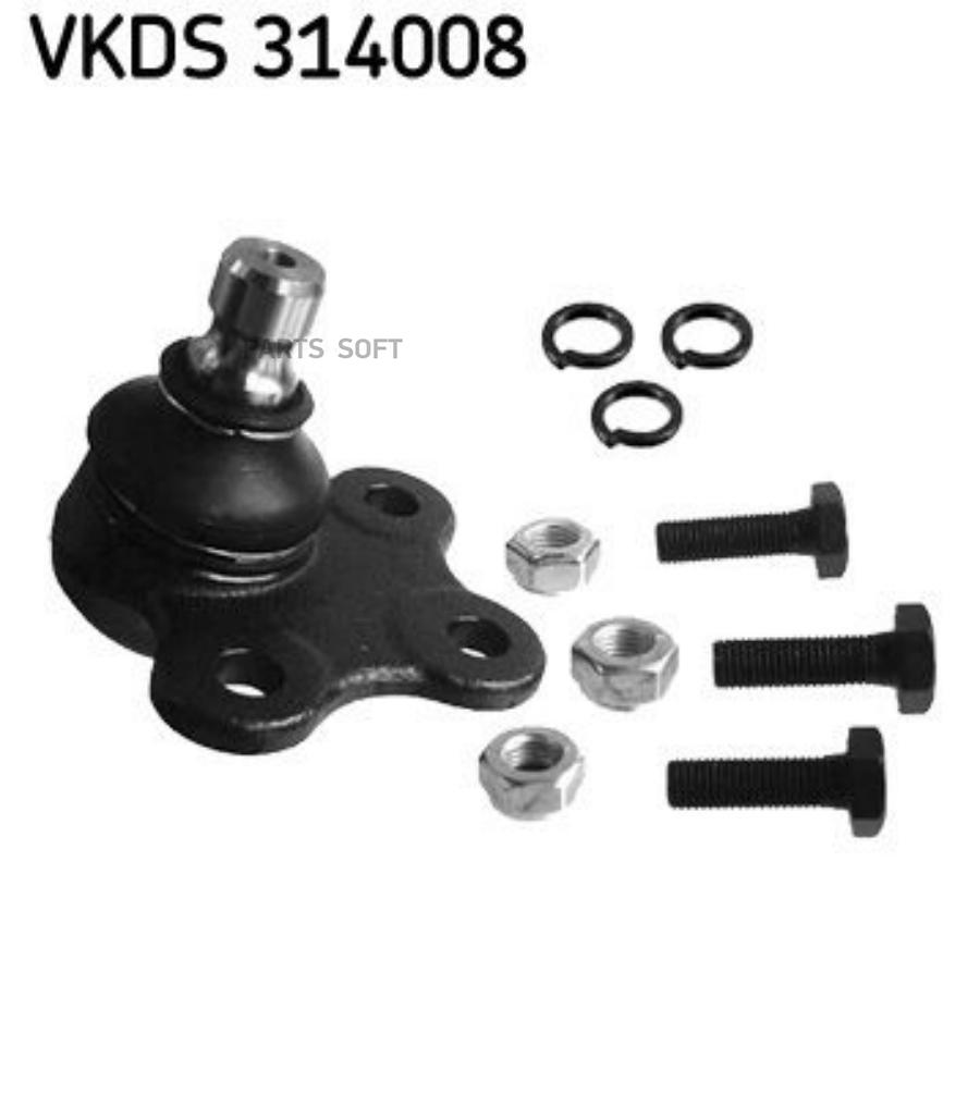

Опора шаровая Ford Fiesta V/Fiesta V Van/Fusion 01>12 SKF VKDS314008