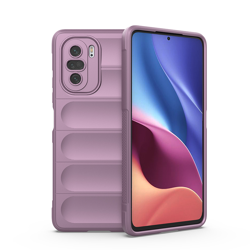 

Чехол противоударный Black Panther Flexible Case для Xiaomi Poco F3, Фиолетовый