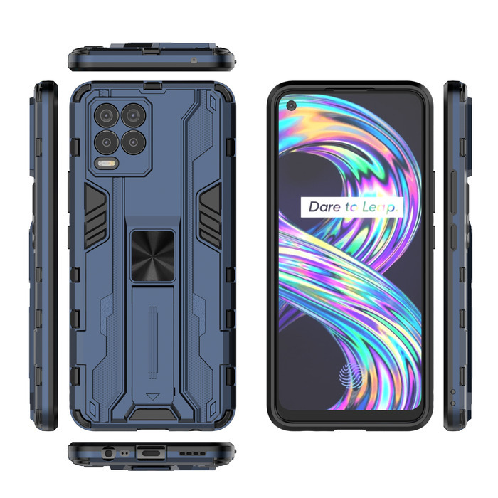 Чехол противоударный с подставкой Black Panther Transformer для Realme 8 Pro