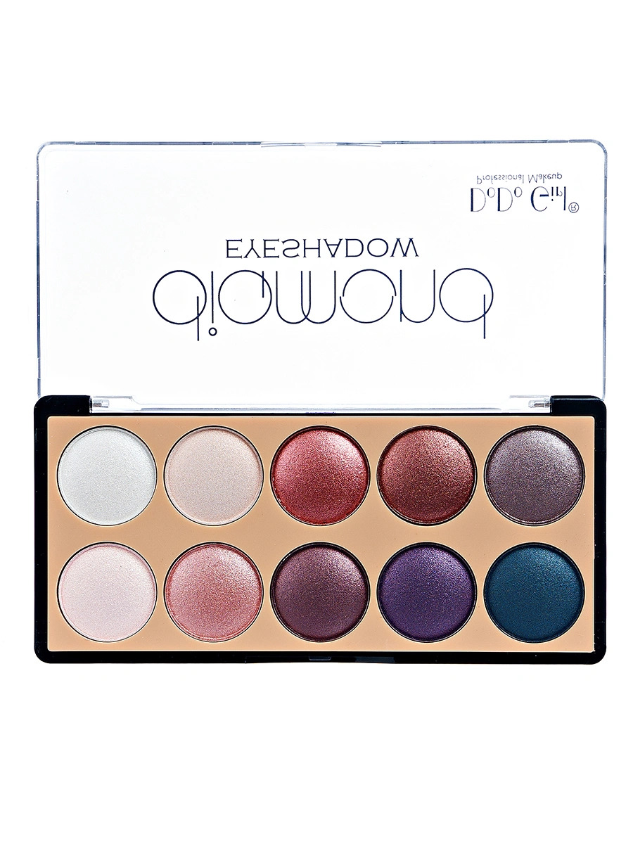 Тени для век 10 цветов DoDo Girl Diamond Eyeshadow 01 тон тени для век с блестками зеленые tiktok girl es61568ttg