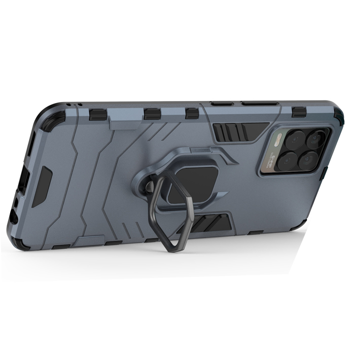 Противоударный чехол с кольцом Panther Case для Realme 8 Pro