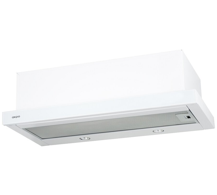 фото Вытяжка встраиваемая akpo wk-7 light eco twin glass 60 1м белый