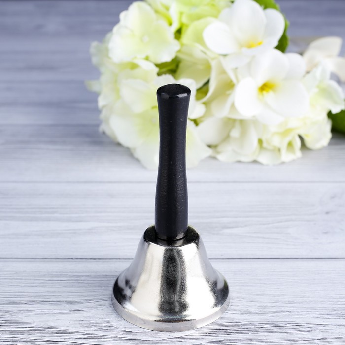 

Колокольчик настольный "Shine", серебряный, 12 х 6.5 см