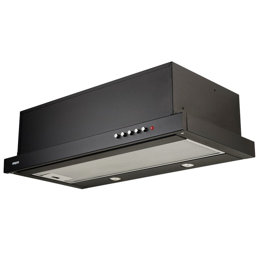 

Кухонная вытяжка встраиваемая AKPO WK-7 Light twin 60 см Black, Light twin