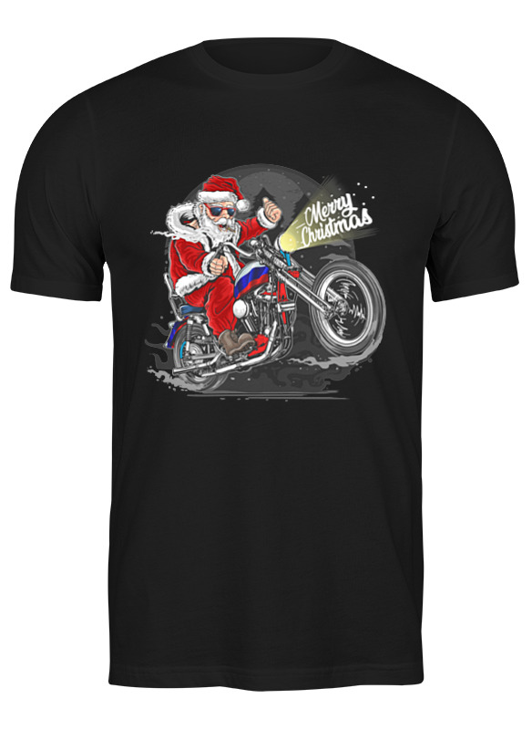 

Футболка мужская Printio Santa claus is coming to town черная L, Черный, Santa claus is coming to town