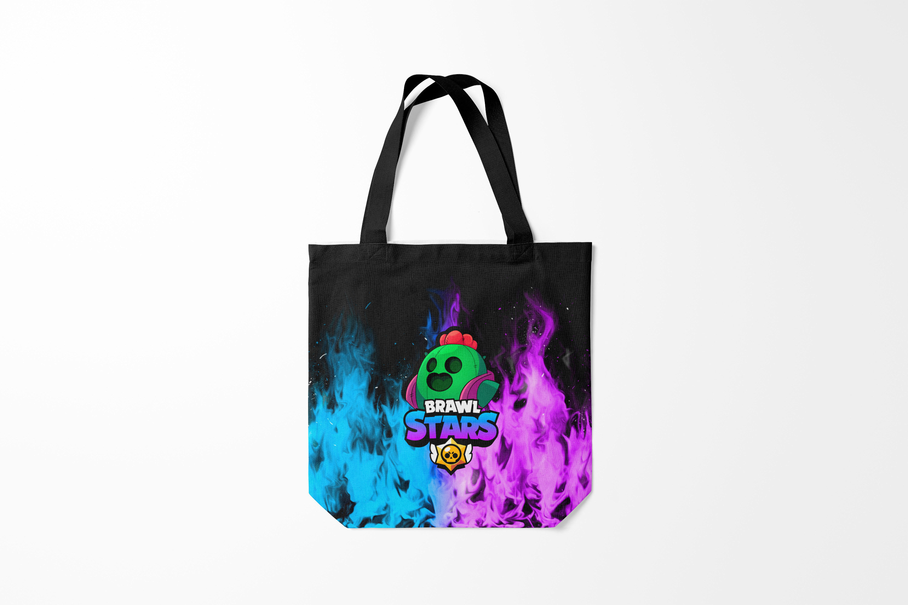 

Сумка шoппер унисекс Burnettie Brawl Stars SPIKE, черный, Brawl Stars SPIKE