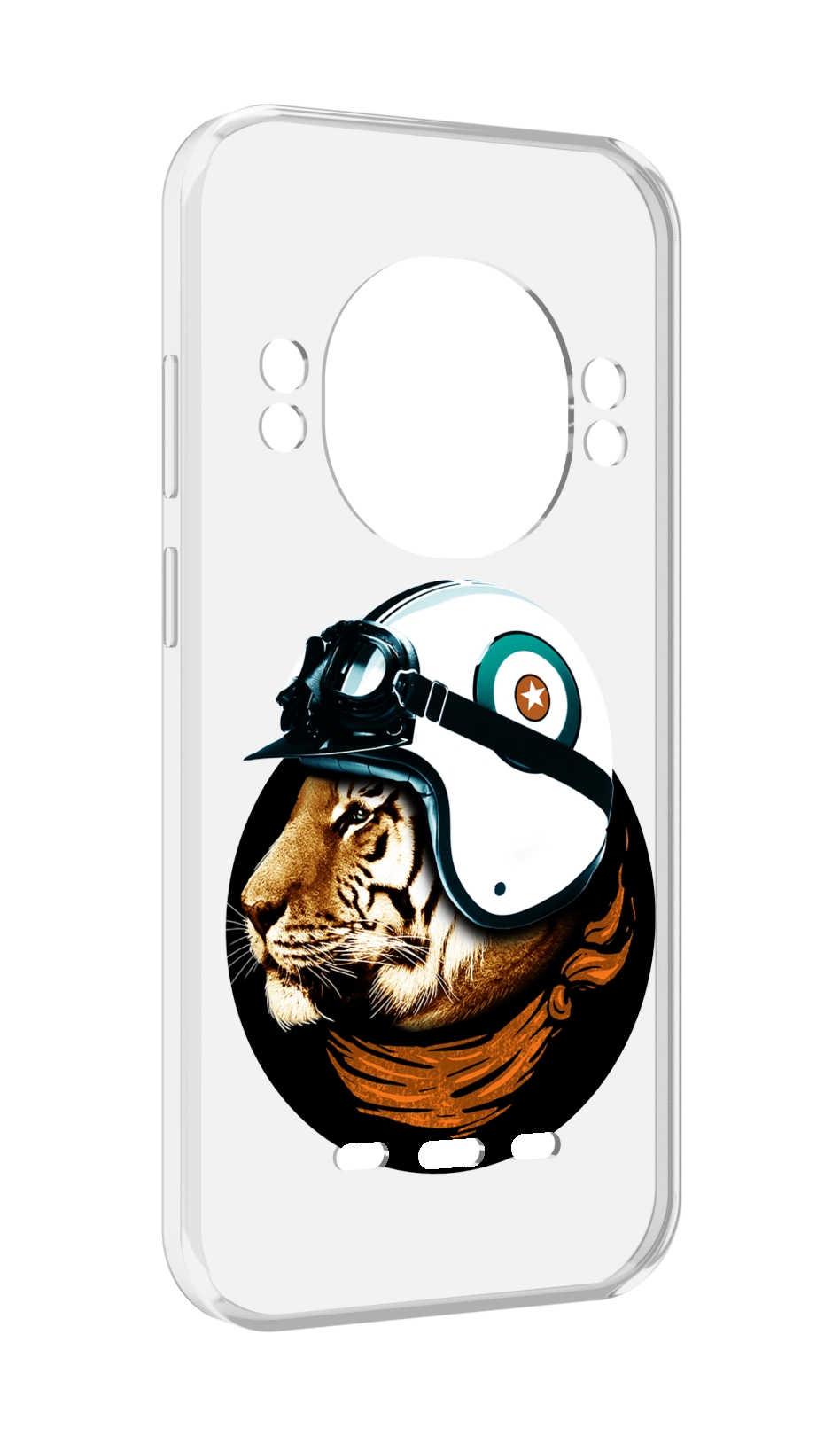 

Чехол Mypads Тигр В Шлеме для Ulefone Power Armor 16 Pro, Прозрачный, Tocco