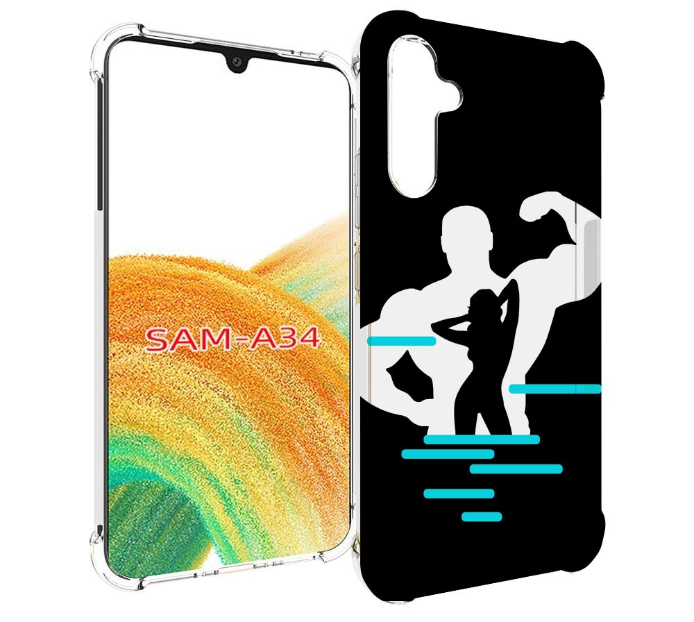 

Чехол MyPads фитнес-тренировка для Samsung Galaxy A34, Tocco