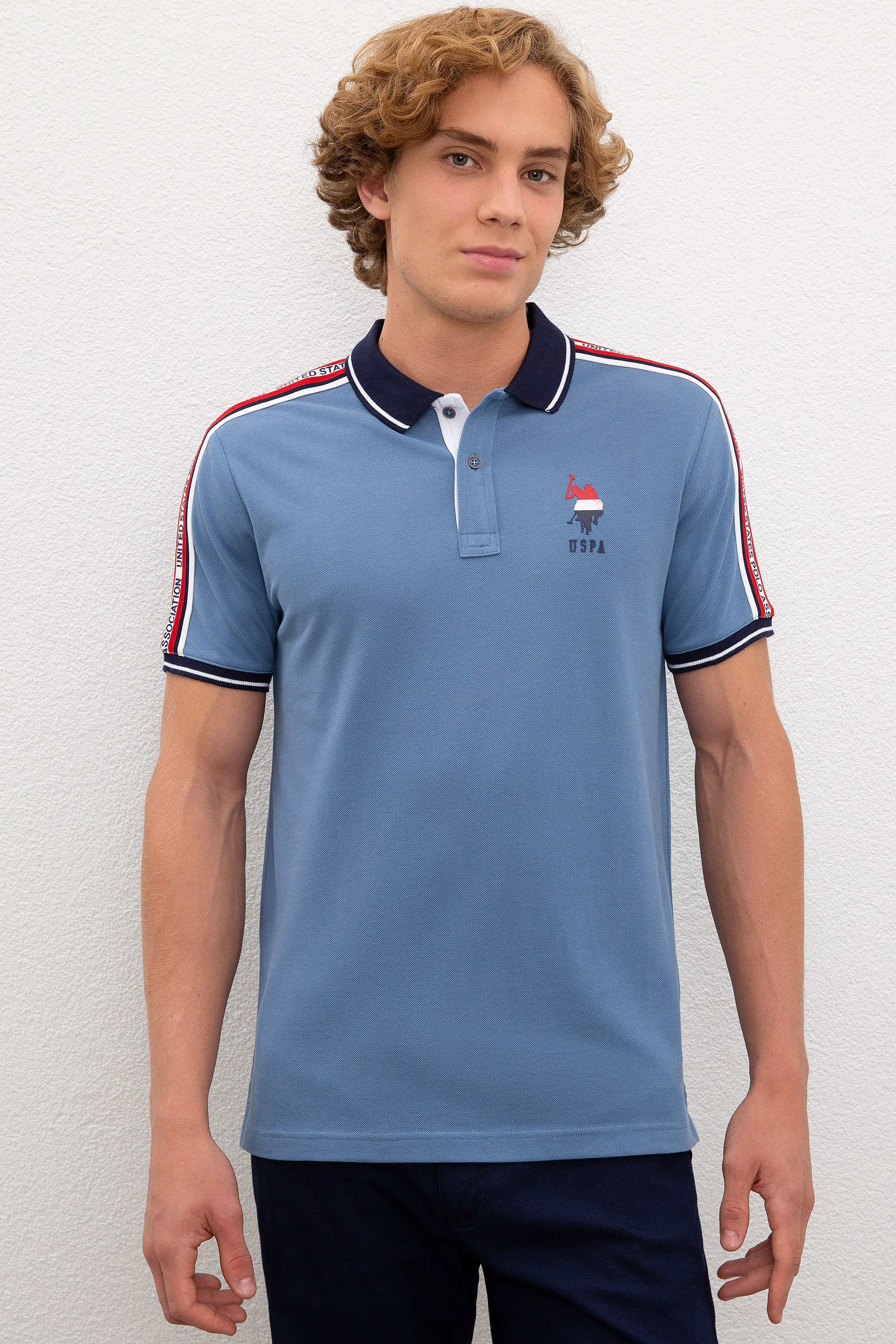 

Футболка мужская U.S. POLO Assn. G081SZ0110T-PARTSA синяя M, G081SZ0110T-PARTSA