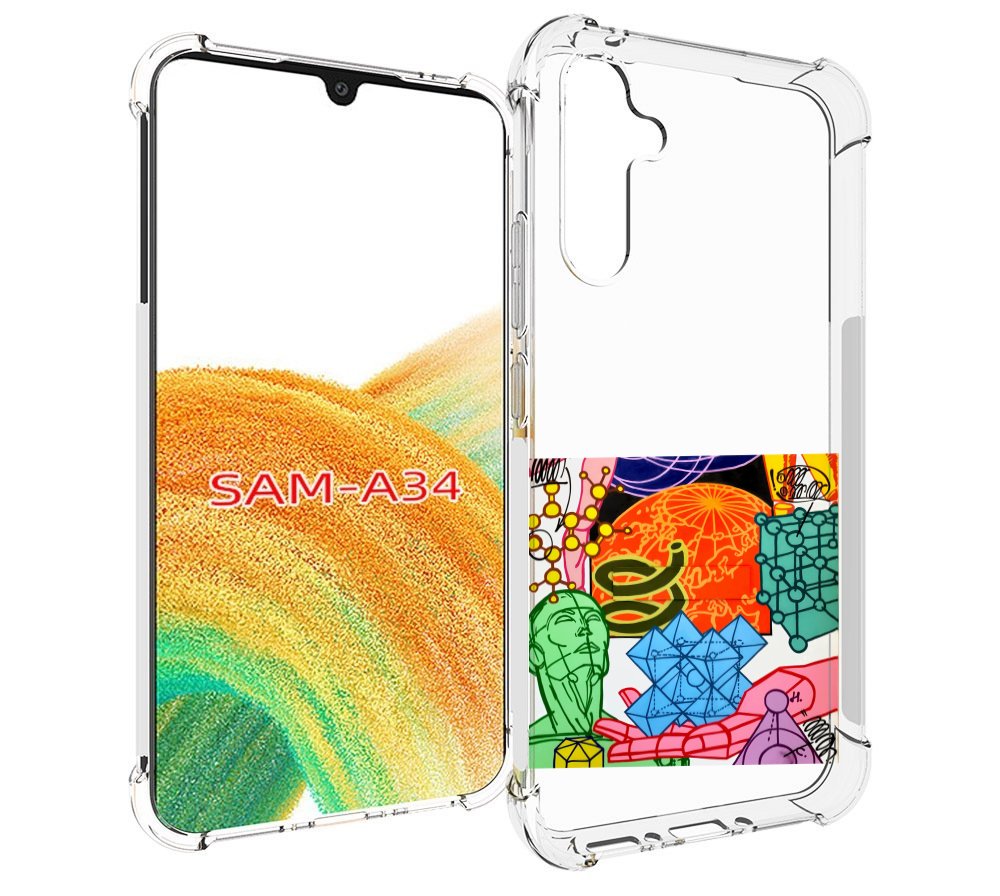 

Чехол MyPads физика-химия для Samsung Galaxy A34, Tocco