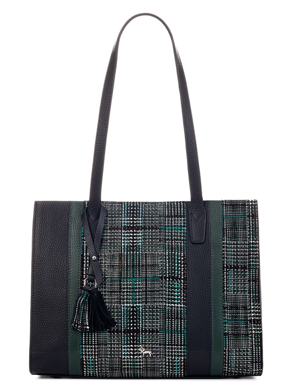 Комплект (брелок+сумка) женский Labbra L-DL92263, черный/зеленый