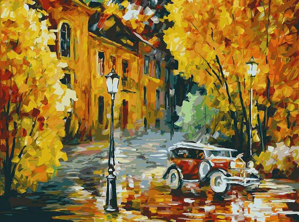 

Картина по номерам Белоснежка Город, 30x40, Город