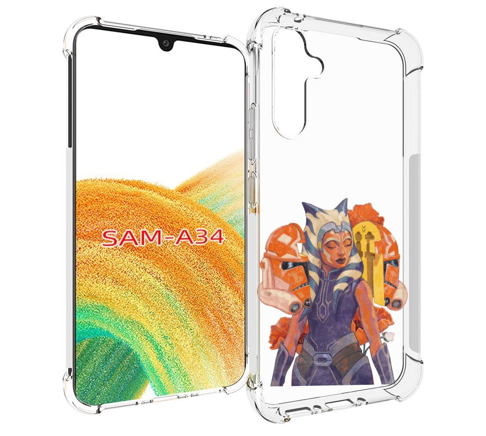 

Чехол MyPads тогрута-асока-тано для Samsung Galaxy A34, Tocco