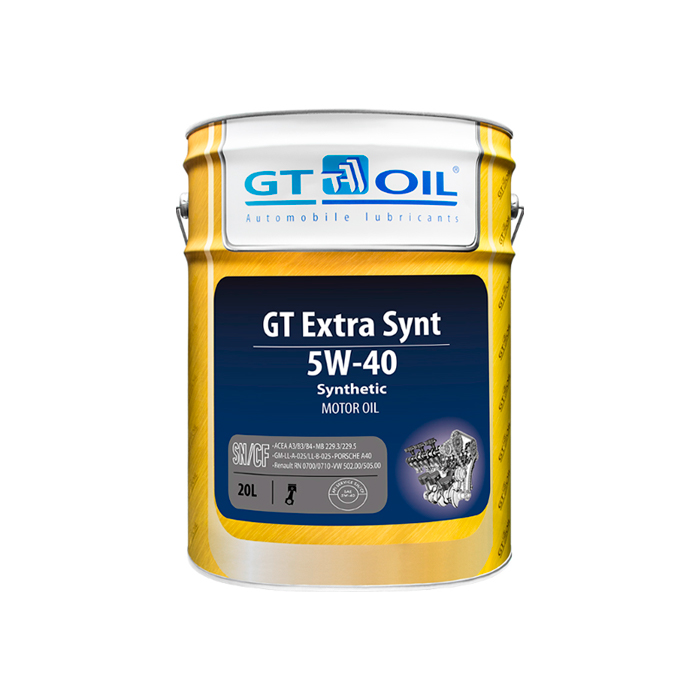 Моторное масло GT OIL Extra Synt 5W40 20л