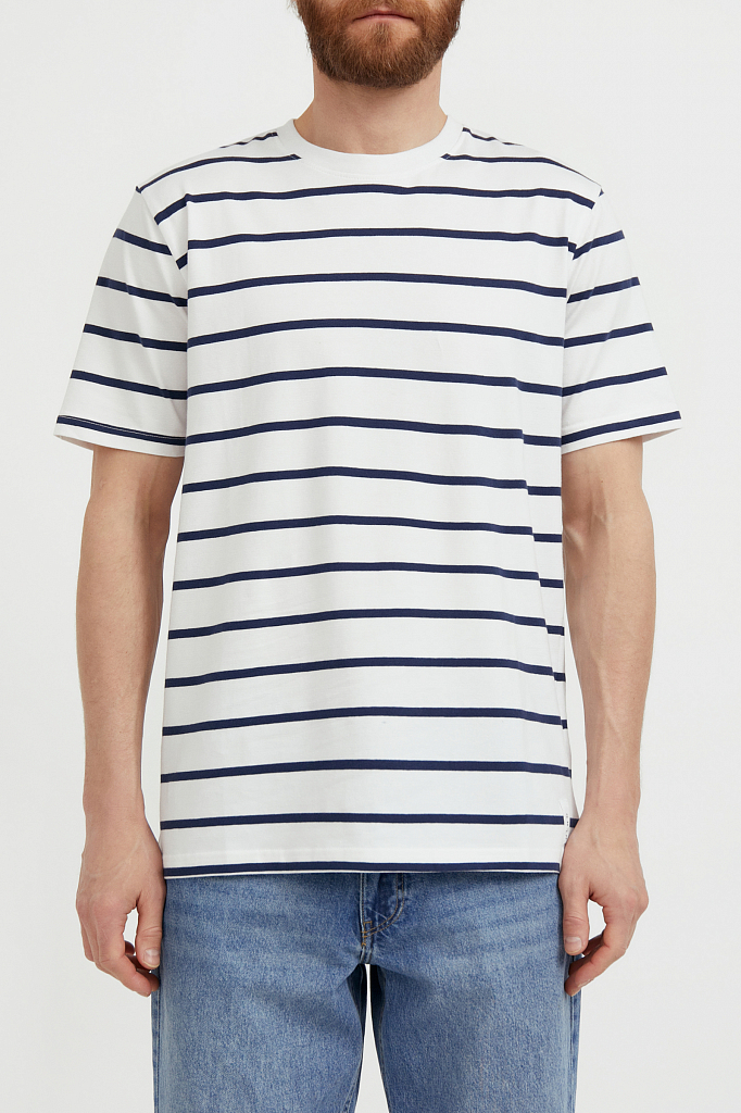 

Футболка мужская S21-22015 Finn Flare белая 2XL, S21-22015