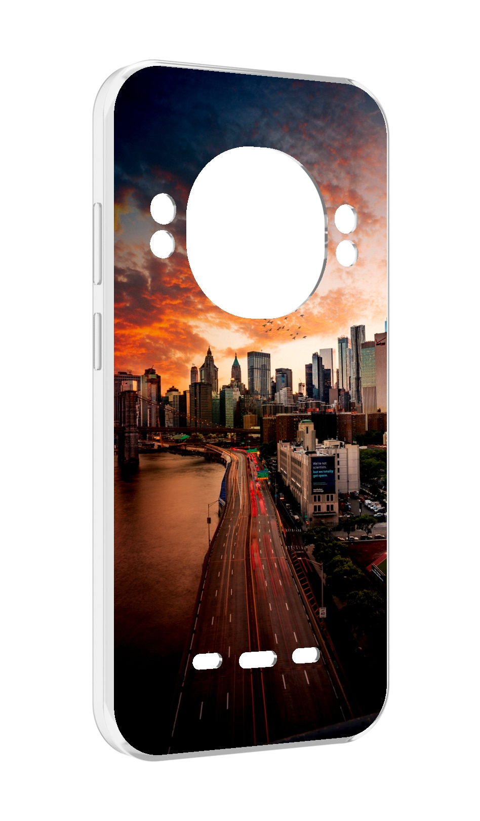 

Чехол Mypads Американский Город Фото для Ulefone Power Armor 16 Pro, Прозрачный, Tocco