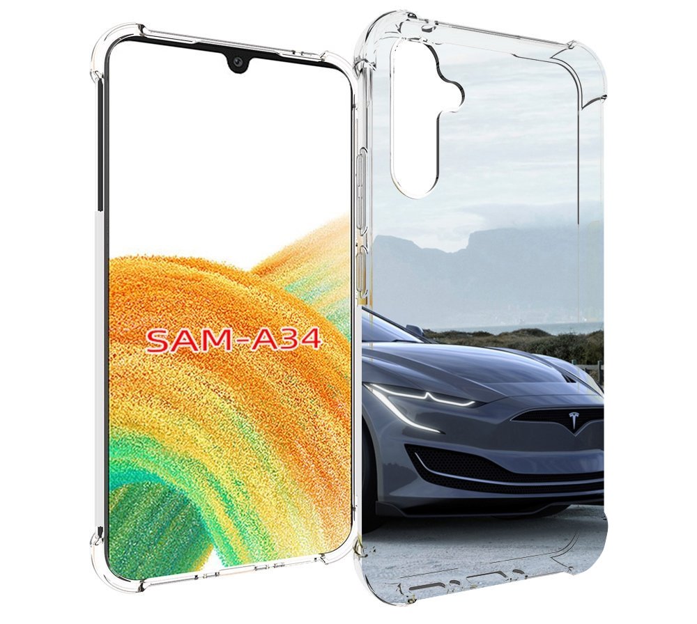 

Чехол MyPads тесла tesla 2 мужской для Samsung Galaxy A34, Tocco