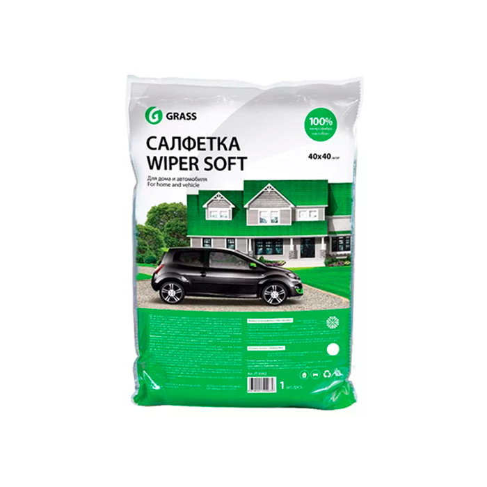 

Салфетка Из Микрофибры Wiper Soft Махровая , 40x40 См, 1 Шт GraSS IT-0352