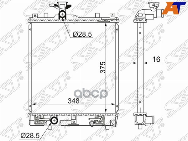 

SAT Радиатор SUZUKI WAGON R/SOLIO/IGNIS/JUSTY/AGILA/CRUZE 00-05 AT