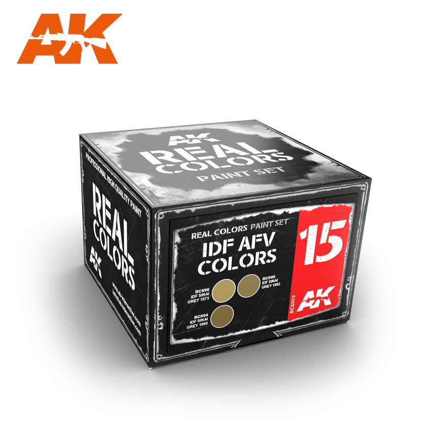 фото Набор акриловых красок ak interactive real colors idf afv colors set