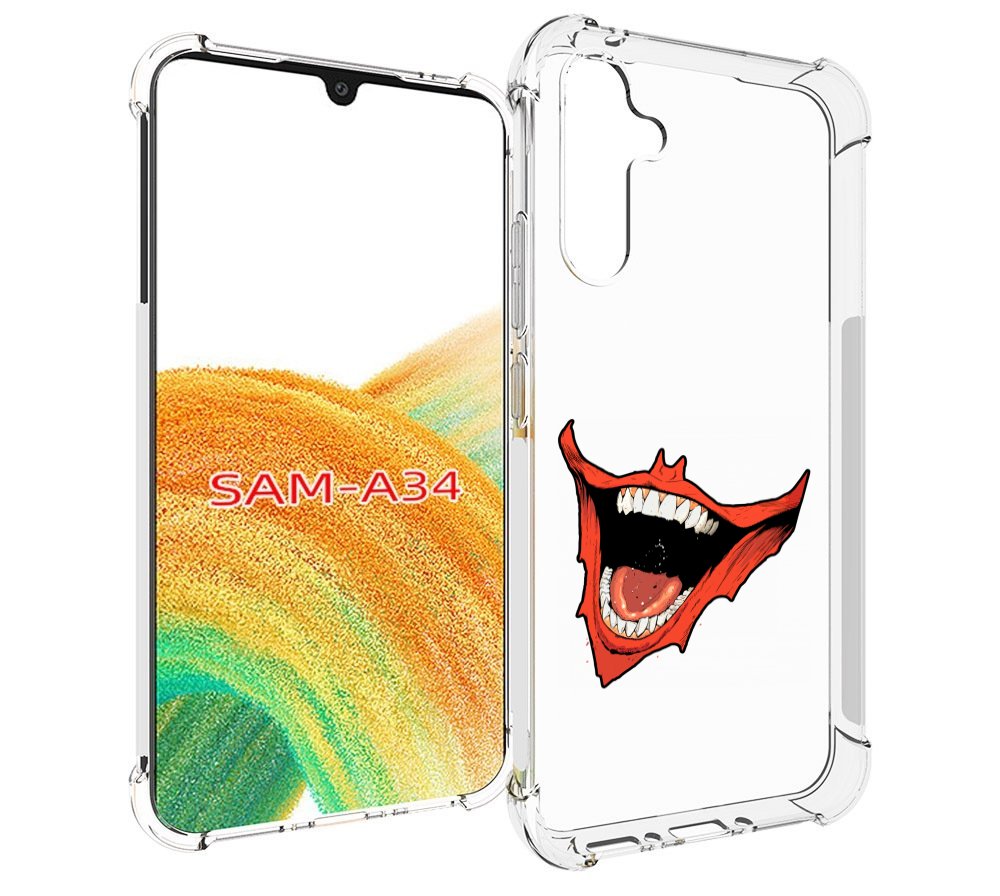 

Чехол MyPads страшная-улыбка для Samsung Galaxy A34, Tocco