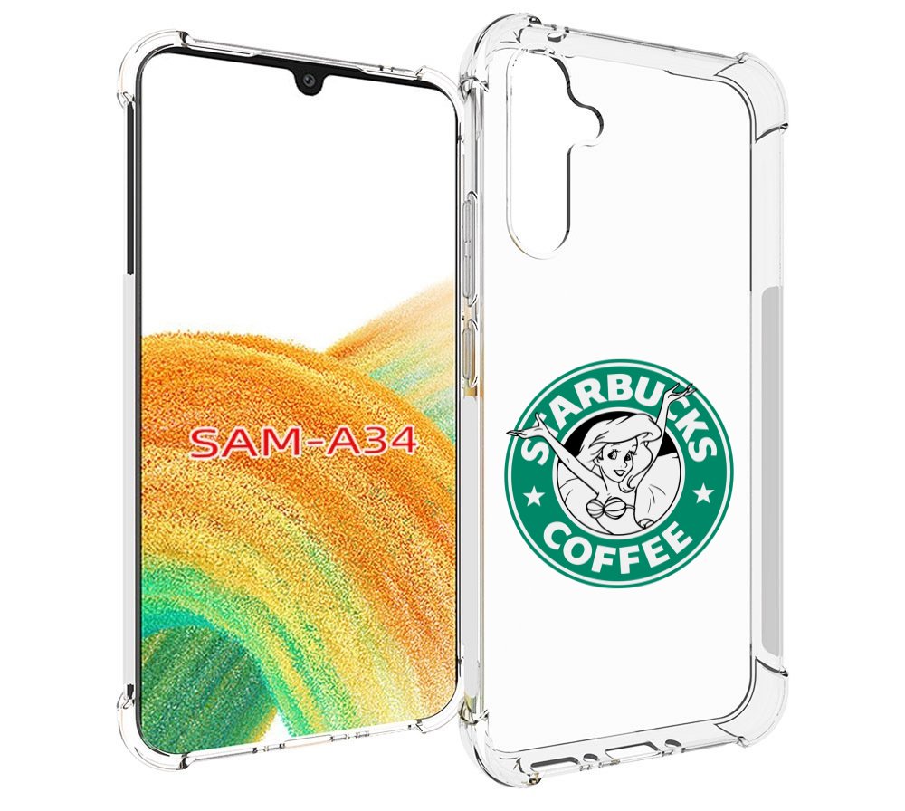 

Чехол MyPads старбакс-кофее для Samsung Galaxy A34, Tocco