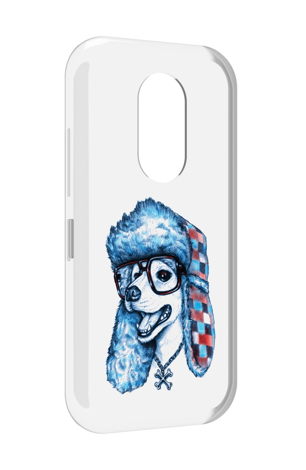 

Чехол MyPads зимний пес для Doogee S61 / S61 Pro, Прозрачный, Tocco
