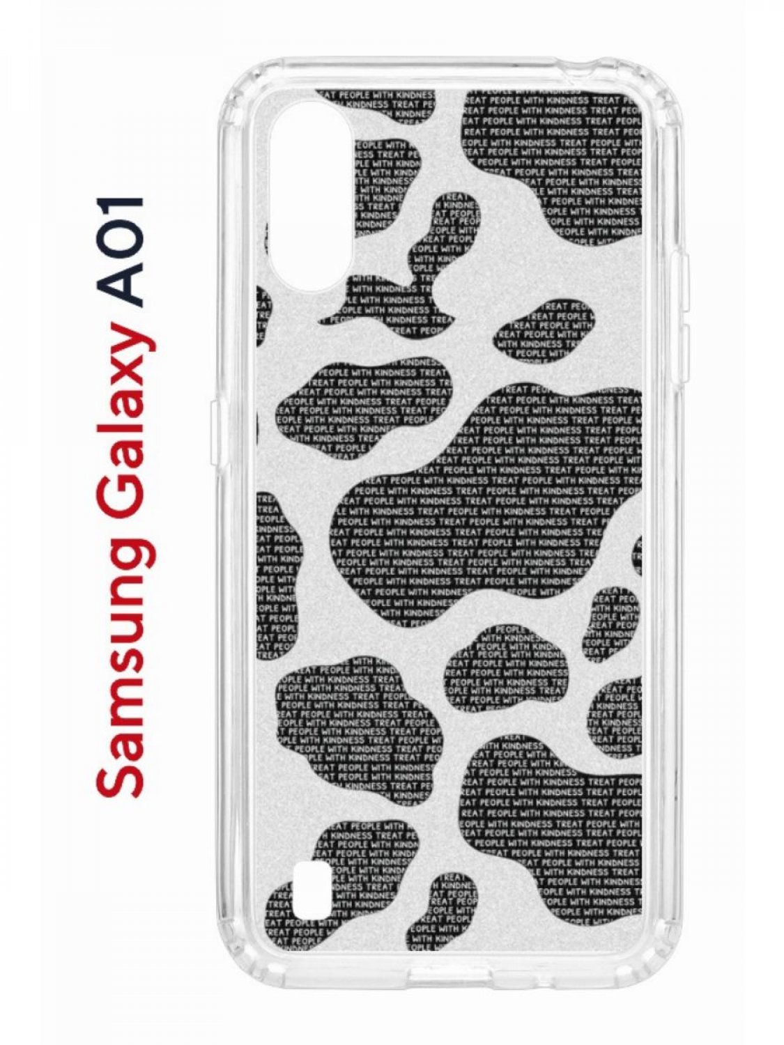 Чехол на Samsung Galaxy A01/A015 с принтом Kruche Print Доброта, противоударный бампер