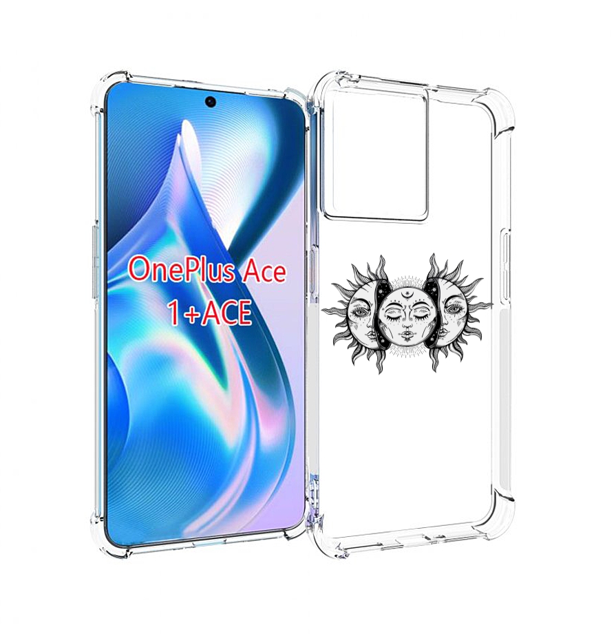 

Чехол MyPads луна-в-солнце для OnePlus Ace, Прозрачный, Tocco