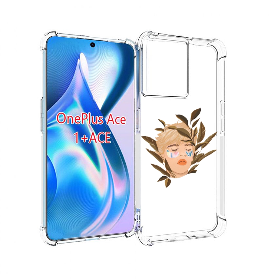 

Чехол MyPads лицо-с-патчами для OnePlus Ace, Прозрачный, Tocco