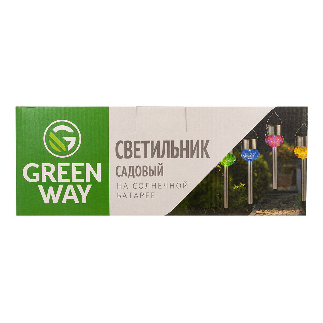 фото Светильник green way садовый 6x6x21 см