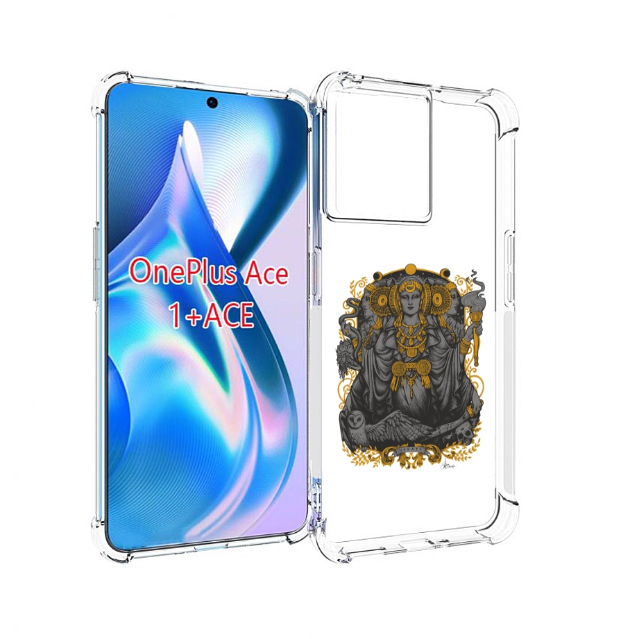 

Чехол MyPads божество с золотыми элементами для OnePlus Ace, Прозрачный, Tocco