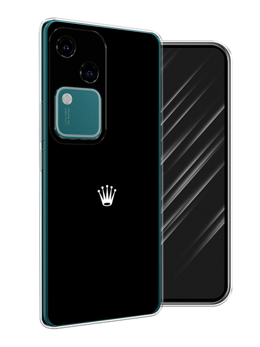 

Чехол Awog на Vivo V30/S18 "Белая корона на черном фоне", Черный, 2610150-1