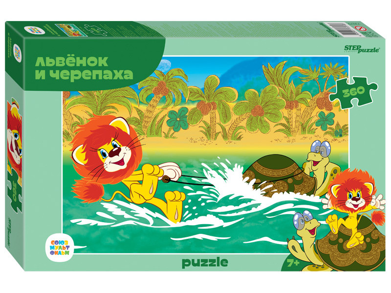 

Пазл Львенок и Черепаха, 360 элементов Step Puzzle