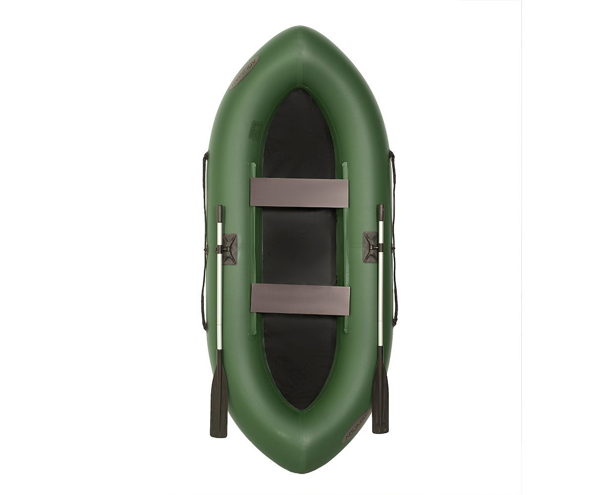 фото Гребная пвх лодка для сплавов лоцман т-300 (зеленый)