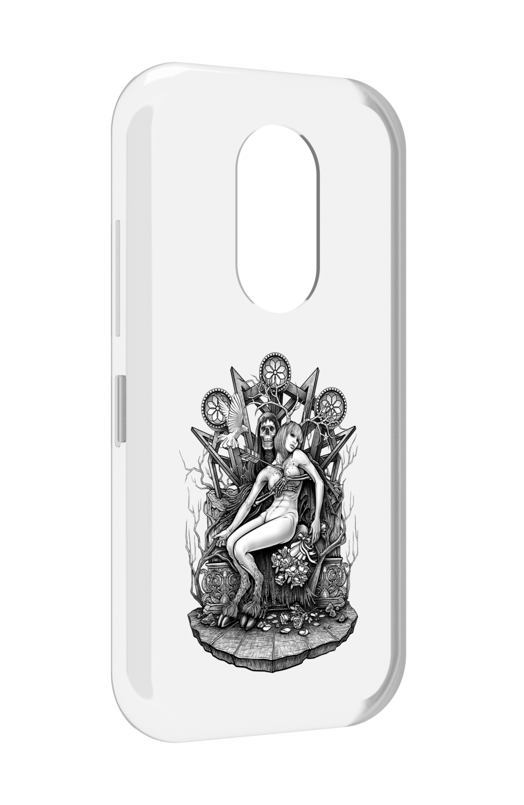 

Чехол MyPads девушка на троне для Doogee S61 / S61 Pro, Прозрачный, Tocco
