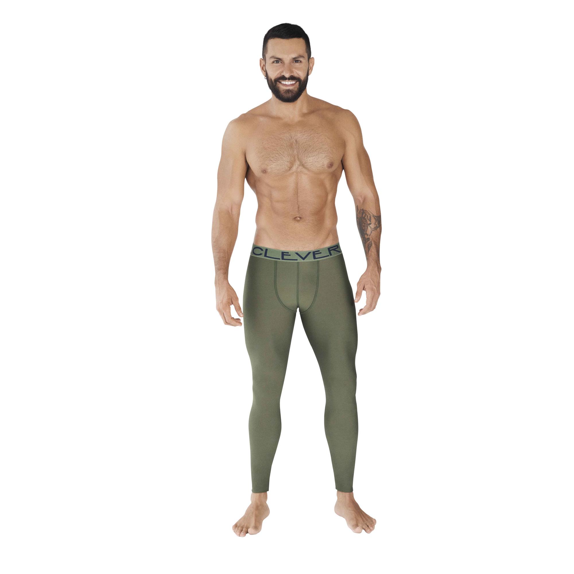 

Спортивные леггинсы мужские Clever Masculine Underwear 372 хаки S, 0372