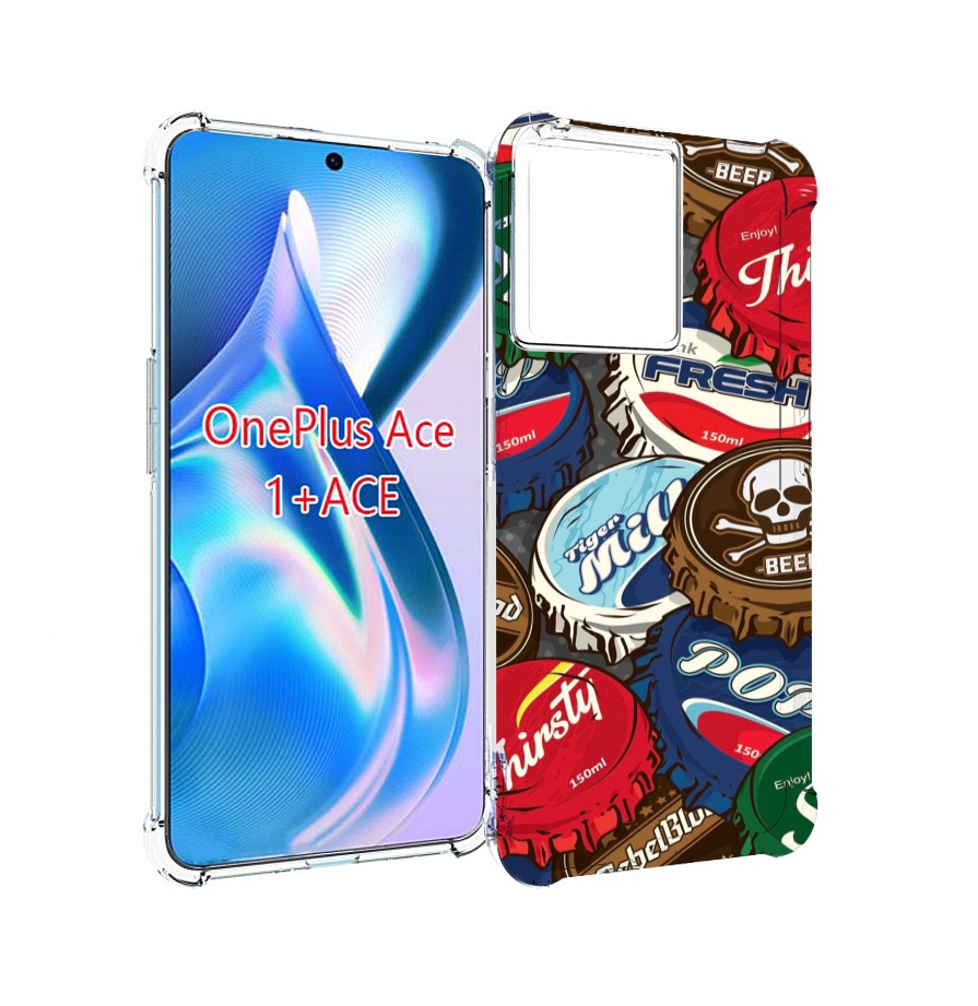 

Чехол MyPads крышки от баночек для OnePlus Ace, Прозрачный, Tocco