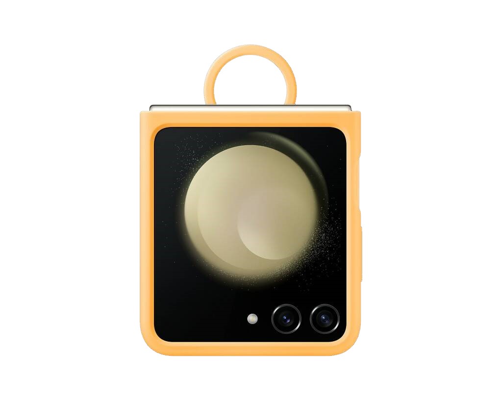 Чехол Samsung Silicone Case with Ring Galaxy Flip 5 Apricot