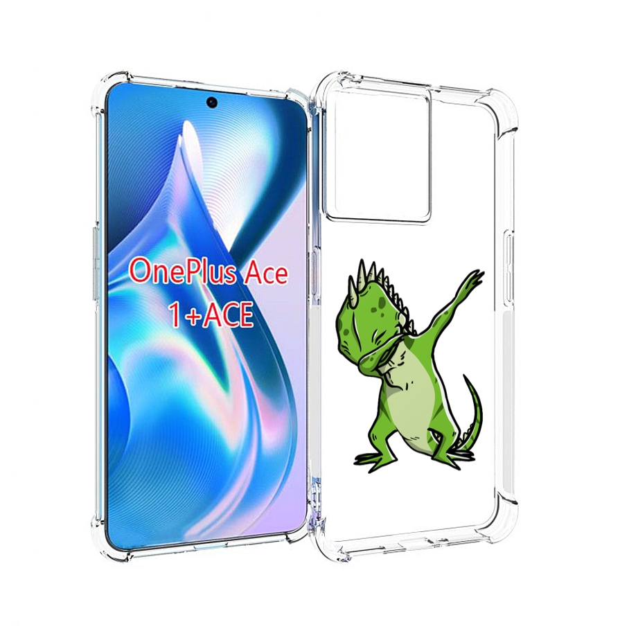 

Чехол MyPads крутая-ящерица для OnePlus Ace, Прозрачный, Tocco