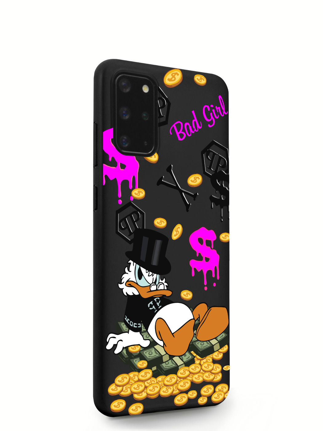 фото Чехол musthavecase для samsung galaxy s20+ богатая утка bad girl черный