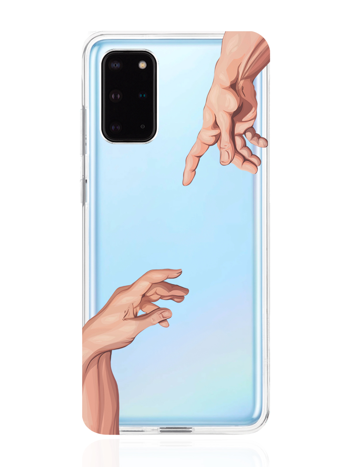 

Чехол MustHaveCase для Samsung Galaxy S20+ Сотворение Адама прозрачный, Samsung Galaxy S20+ Сотворение Адама+