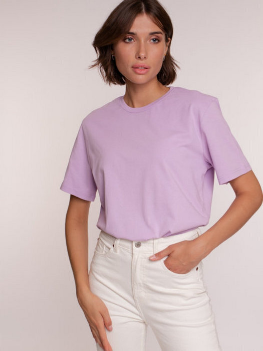 

Футболка женская Uzcotton 1-UZ-W-F-M фиолетовая 5XL, Фиолетовый, 1-UZ-W-F-M